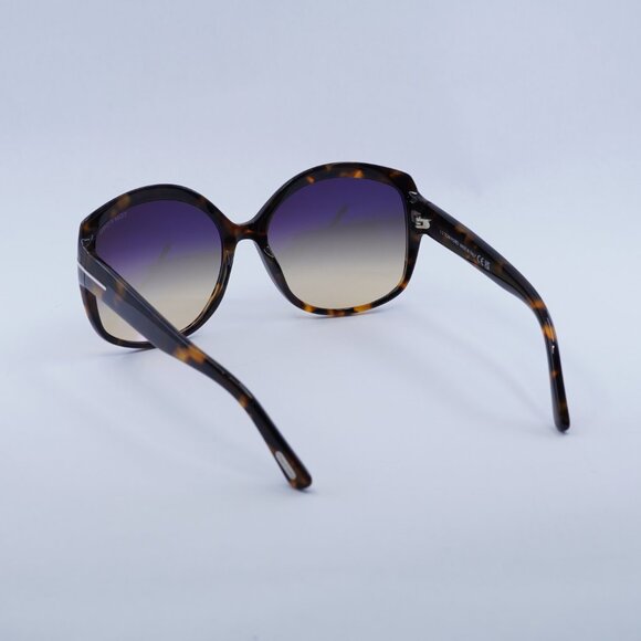 Tom Ford Chiara-02 FT0919 55B Sunglasses Havana Butterfly Frame, Smoke Lenses main image 6